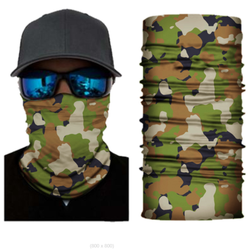 Cycling Camouflage Neck Gaiters Bandanas Fabric Motorcycle Face Masks Sunscreen