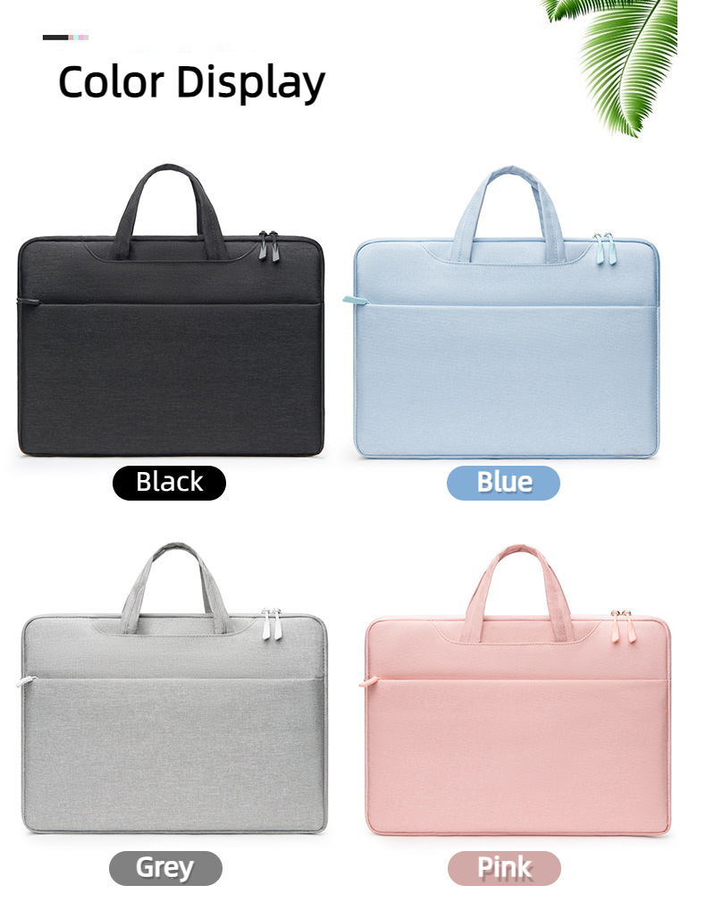 Unisex Lightweight Large Capacity Laptop Bag Travel Waterproof Briefcase 4 Color