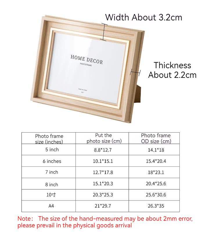 Simple Beauty Modern Literary Gallery Picture Family Photo Frame Hang On Put