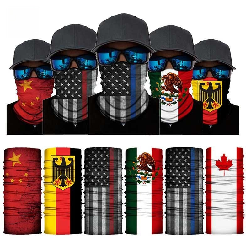 Camouflage Neck Gaiters Bandanas Fabric Cycling Motorcycle Fashion Face Masks
