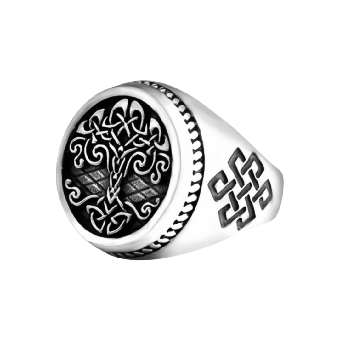 Men Kabbalistic Tree of Life Ring Philosophical Insight Meditation Spiritual Growth Rings # R289