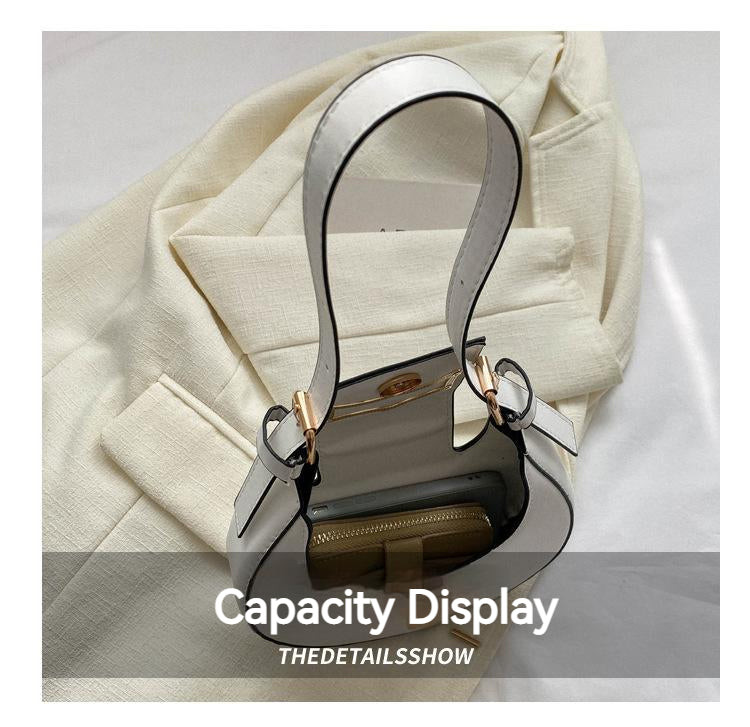 10 Colors Fashion Women Moon Shape Underarm Trend Shoulder Strap Dumpling Bag