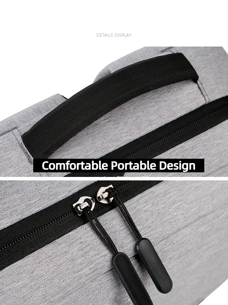 Unisex Waterproof Canvas Backpack USB Schoolbag Travel Laptop Business Bag