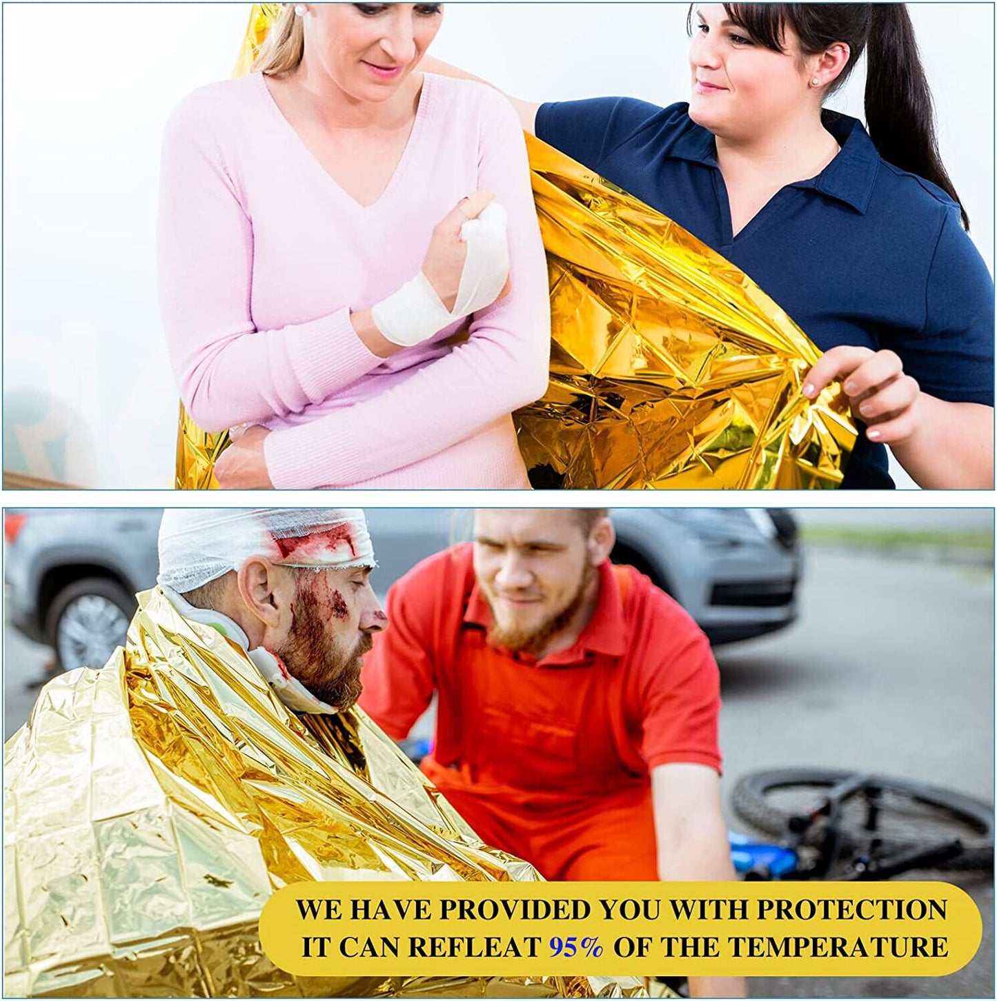 Camping First Aid Wilderness Warm Survival Insulation Rescue Emergency Blanket