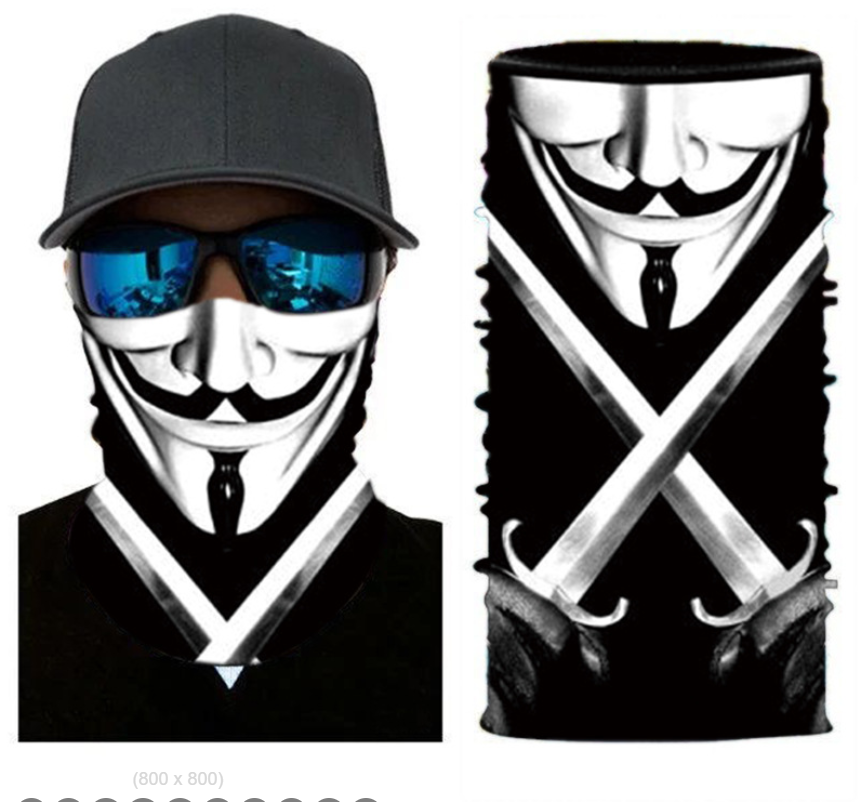 Cycling Camouflage Neck Gaiters Bandanas Fabric Motorcycle Face Masks Sunscreen
