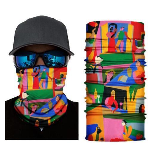 Cycling Camouflage Neck Gaiters Bandanas Fabric Motorcycle Face Masks Sunscreen