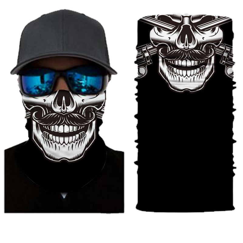 Biker Motorcycle Cycling Face Mask Shield Protective Neck Tube Scarf Headband