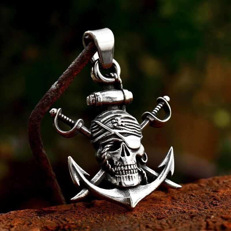 Cool Retro Punk Owl Dragon Mythical Angel Skull wing Titanium Steel Necklace
