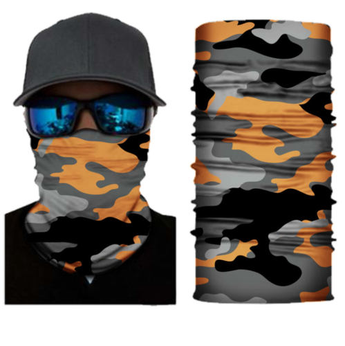 Cycling Camouflage Neck Gaiters Bandanas Fabric Motorcycle Face Masks Sunscreen