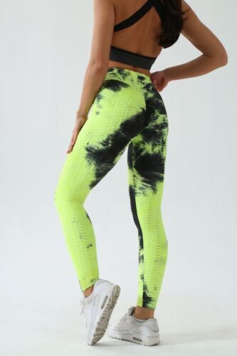 Women Yoga Quality Honeycomb Soft Leggings Hight Waist Pants Fitness Sports