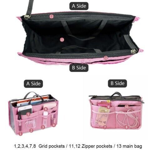 Thickened Multi-function Large Capacity Makeup Bag Toiletry Double Zipper Bag