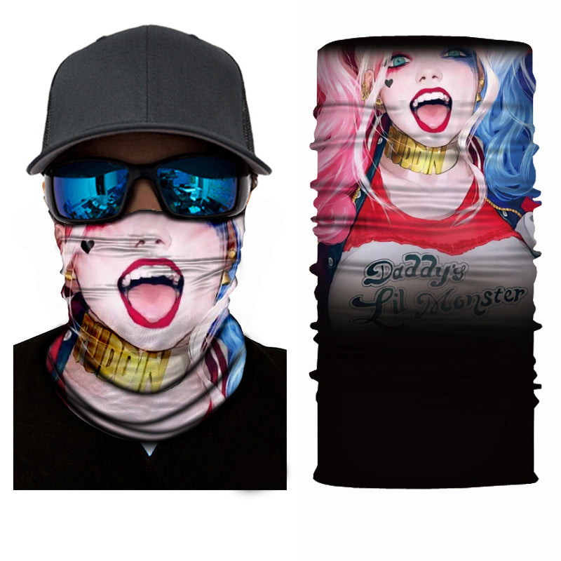 Biker Motorcycle Cycling Face Mask Shield Protective Neck Tube Scarf Headband