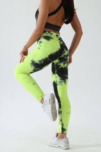 Women Yoga Quality Honeycomb Soft Leggings Hight Waist Pants Fitness Sports