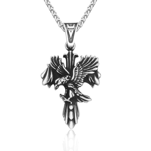 Unisex Mix Theme Retro Punk Vintage Titanium Steel Power Fist Pendant Necklace Gift