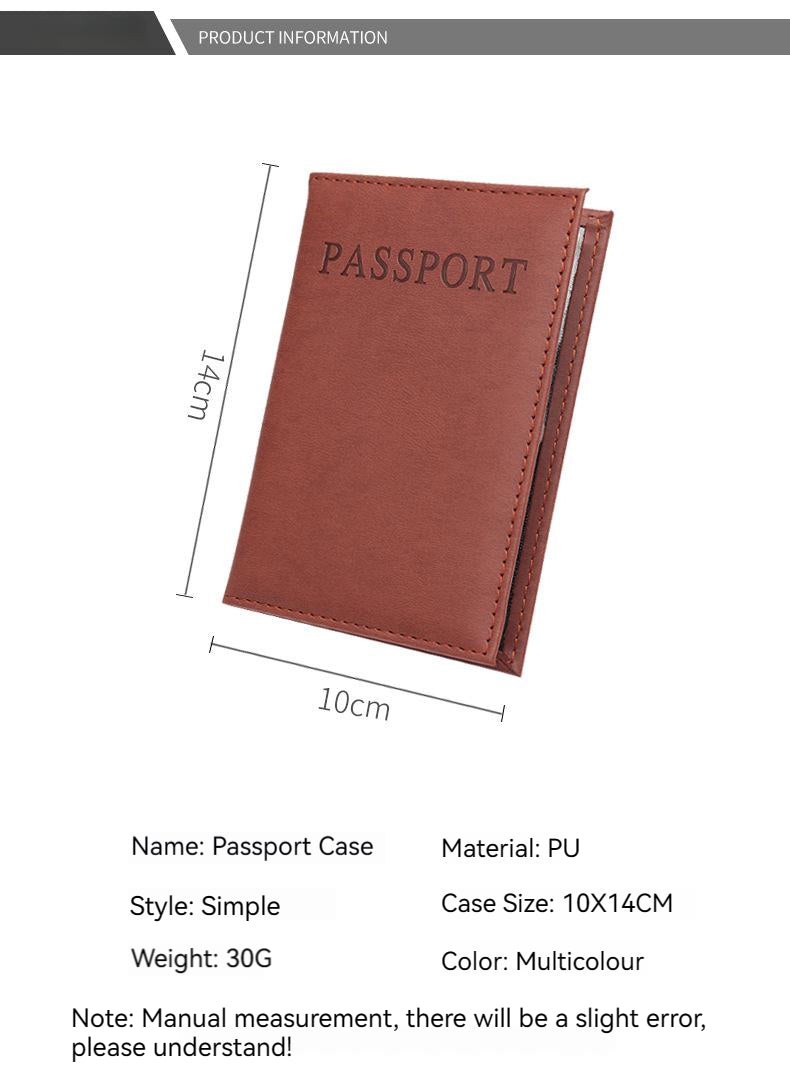 Fashion Quality Travel Passport ID Card Cover Holder Case Protector Organizer