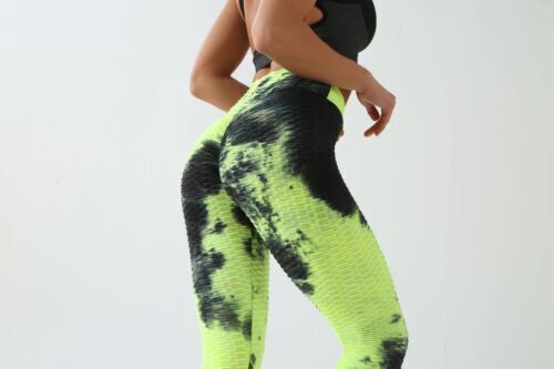Women Yoga Quality Honeycomb Soft Leggings Hight Waist Pants Fitness Sports