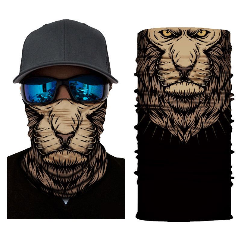 Biker Motorcycle Cycling Face Mask Shield Protective Neck Tube Scarf Headband