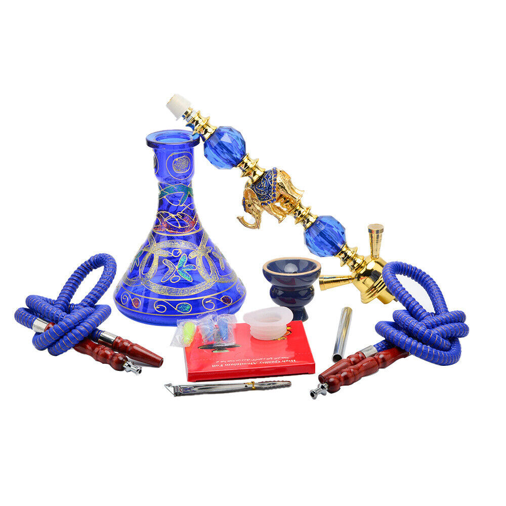 Handmade Traditional Collectible Gift Premium 2 Hose Shisha Hookah Complete Set