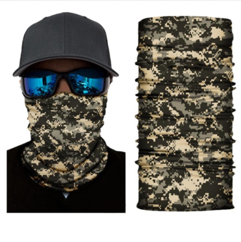 Cycling Camouflage Neck Gaiters Bandanas Fabric Motorcycle Face Masks Sunscreen