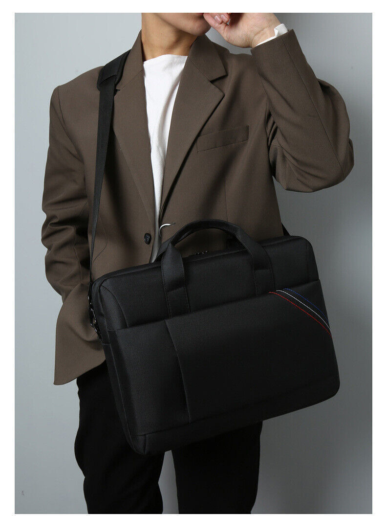 Unisex Lightweigh Large Capacity Oxford Cloth Shoulder Computer Bag Briefcase