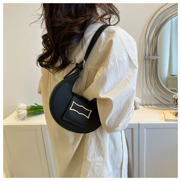 10 Colors Fashion Women Moon Shape Underarm Trend Shoulder Strap Dumpling Bag