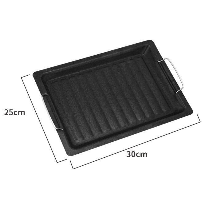 Camping Grill Small Size Non-Stick Grill Pan Grill Accessories Outdoor BBQ Tools