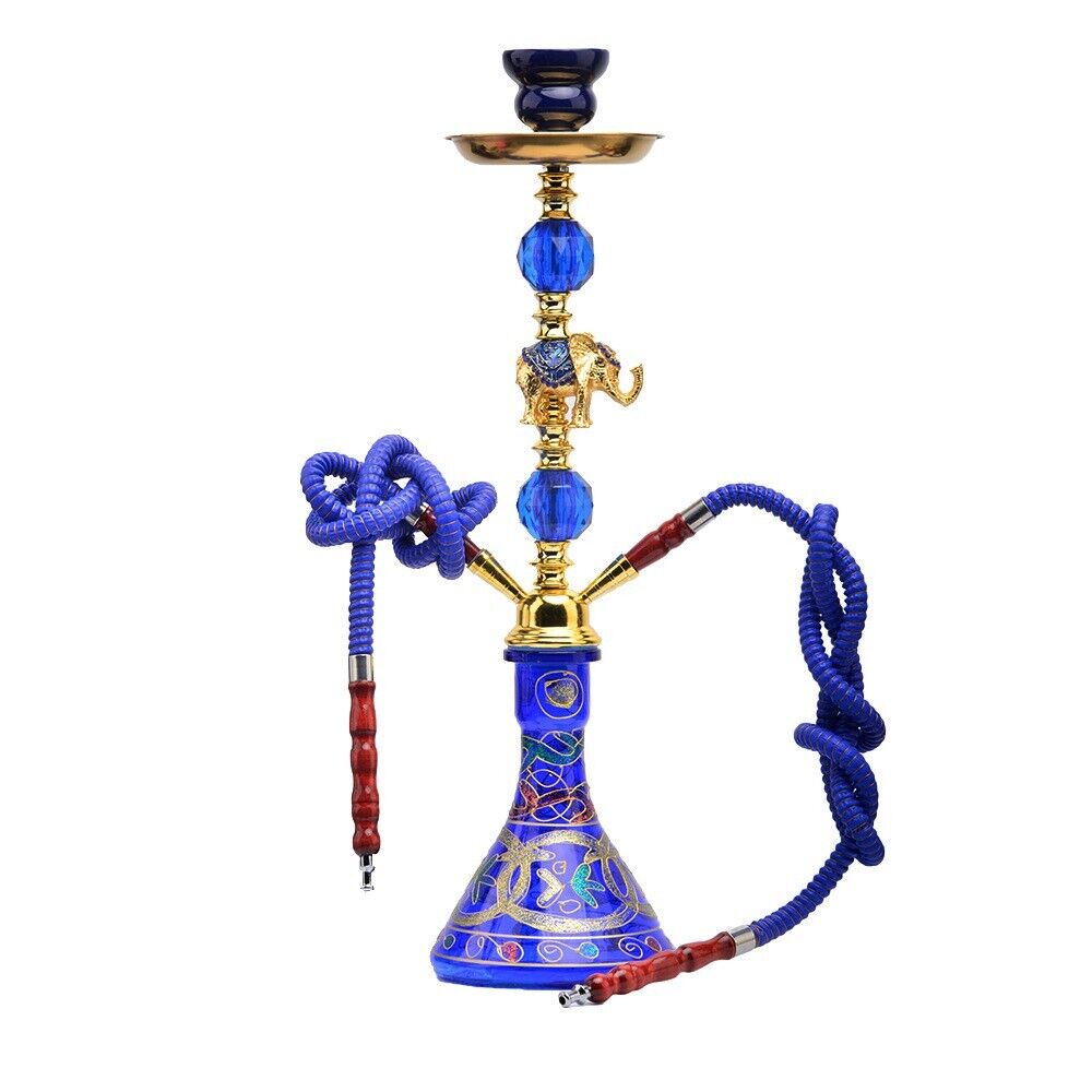 Handmade Traditional Collectible Gift Premium 2 Hose Shisha Hookah Complete Set