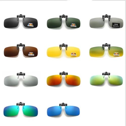 Unisex Polarized Clip On Flip up Sunglasses UV 400 Protection Driving glasses