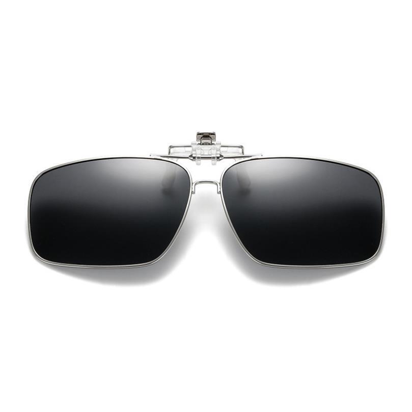 Unisex Driving Fishing Polarized UV 400 Protection Clip On Flip up Sunglasses