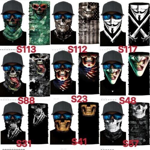 Cycling Camouflage Neck Gaiters Bandanas Fabric Motorcycle Face Masks Sunscreen
