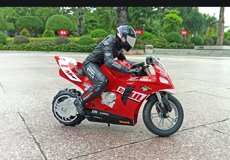RC Self-Balancing Motorcycle Stunt Stand Remote Control Drift Motorbike Boy Gift