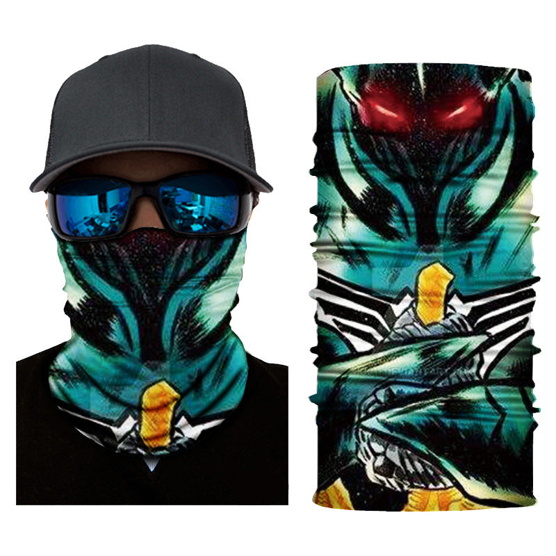 Biker Motorcycle Cycling Face Mask Shield Protective Neck Tube Scarf Headband