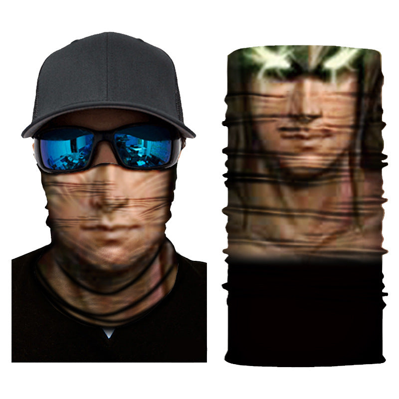 Biker Motorcycle Cycling Face Mask Shield Protective Neck Tube Scarf Headband