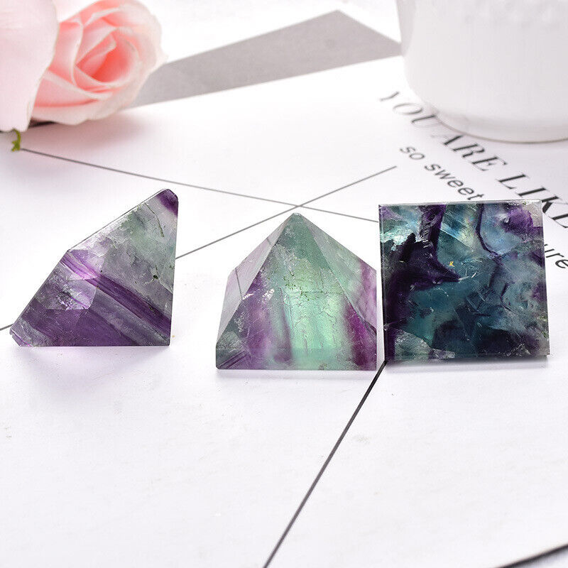 Small Size Natural Stone Crystal Pyramid Energy Gemstone Tower Home Decor Gifts