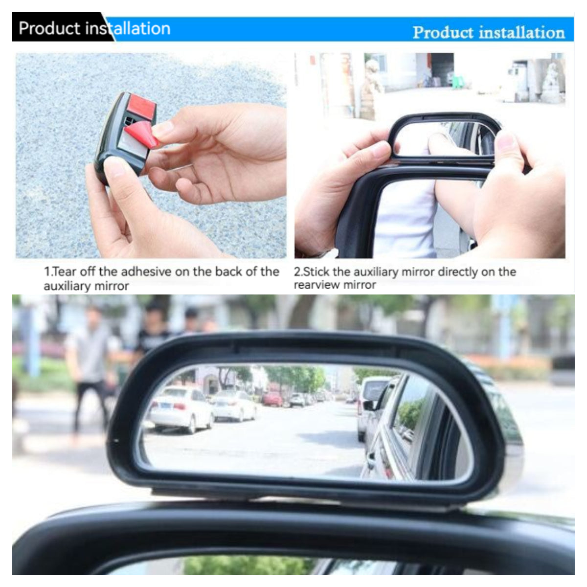 Car Automotive Vision Assist HD Rearview Mirror Instructor's Assist Mirror Glass