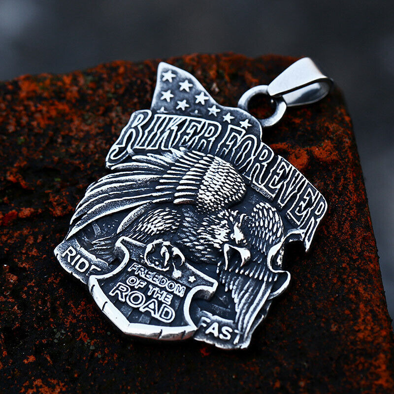 Unisex Mix Theme Retro Punk Vintage Titanium Steel Power Fist Pendant Necklace Gift