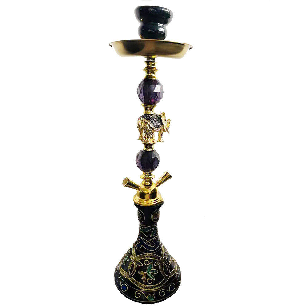 Handmade Traditional Collectible Gift Premium 2 Hose Shisha Hookah Complete Set