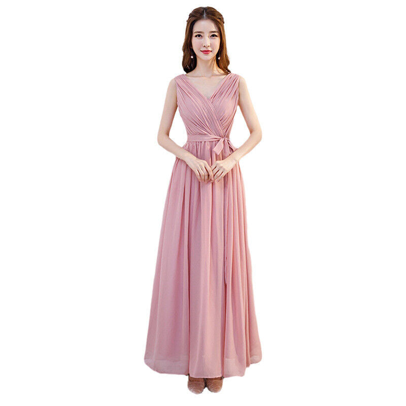 Women Fashion Evening Wedding Long Maxi Cocktail Prom Bridesmaid Ball Gown Dress