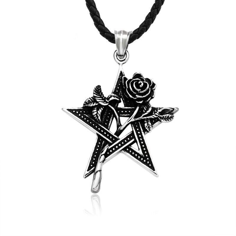 Unisex Mix Theme Fashion Retro Space Astronaut Pendant Titanium Stainless Steel Necklace