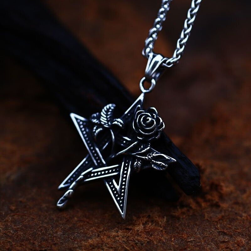 Unisex Mix Theme Fashion Retro Space Astronaut Pendant Titanium Stainless Steel Necklace