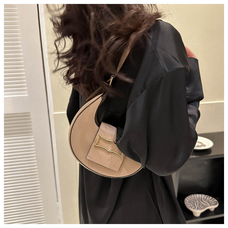 10 Colors Fashion Women Moon Shape Underarm Trend Shoulder Strap Dumpling Bag