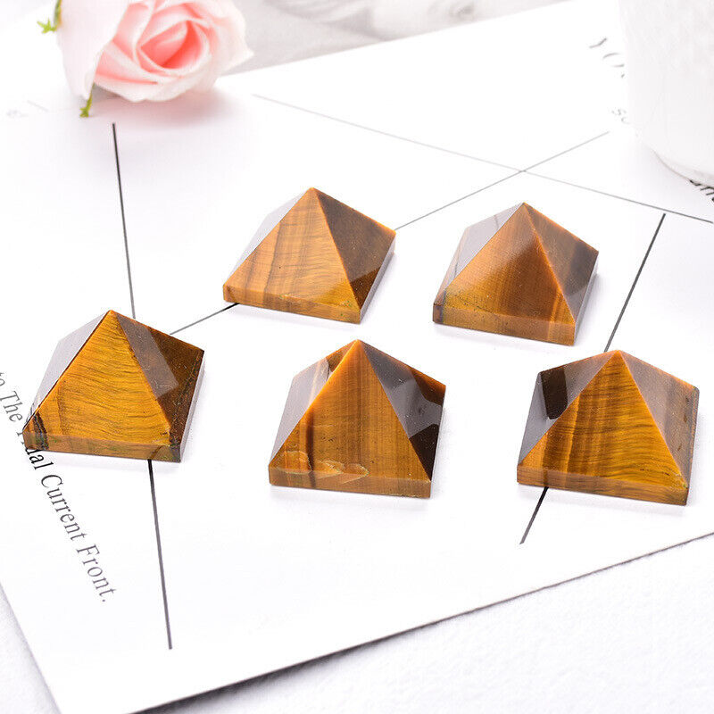 Small Size Natural Stone Crystal Pyramid Energy Gemstone Tower Home Decor Gifts