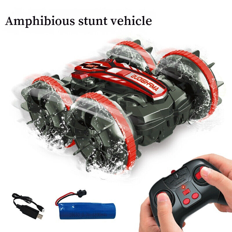 Amphibious Remote Control Car Stunt Double-sided Tumbling 2.4GHZ Kid's Toy Boy