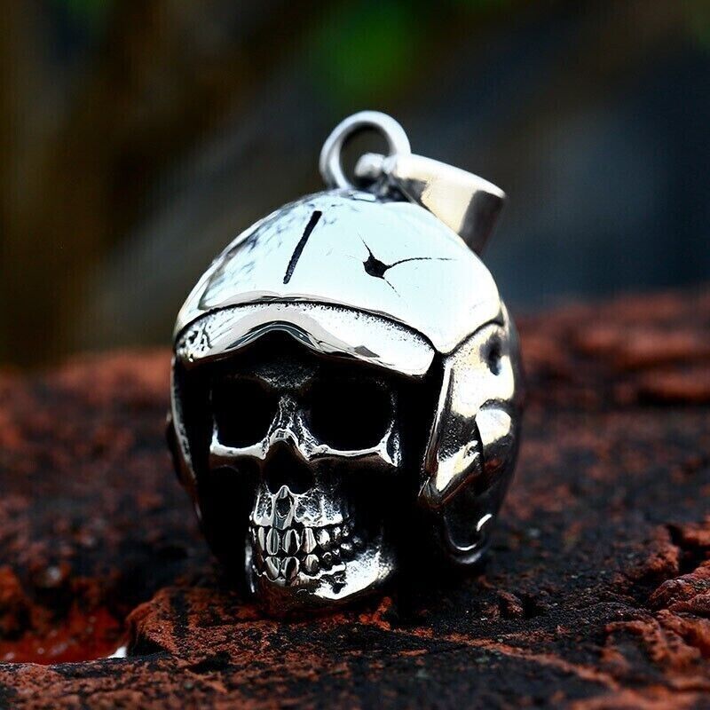 Unisex Vintage Punk Retro Mix Theme Titanium Stainless Steel Pendant Necklace