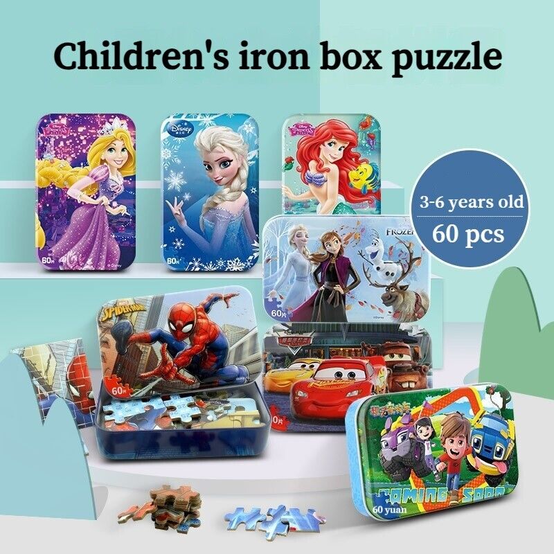60 Pieces Jigsaw Puzzles Cartoon Frozen Puzzle Pieces Best Kids Gifts Toy