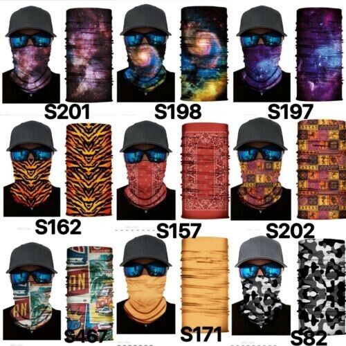 Cycling Camouflage Neck Gaiters Bandanas Fabric Motorcycle Face Masks Sunscreen
