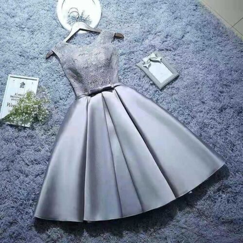 Women Lace Formal Wedding Evening Cocktail Prom Bridesmaid Ball Gown Dress