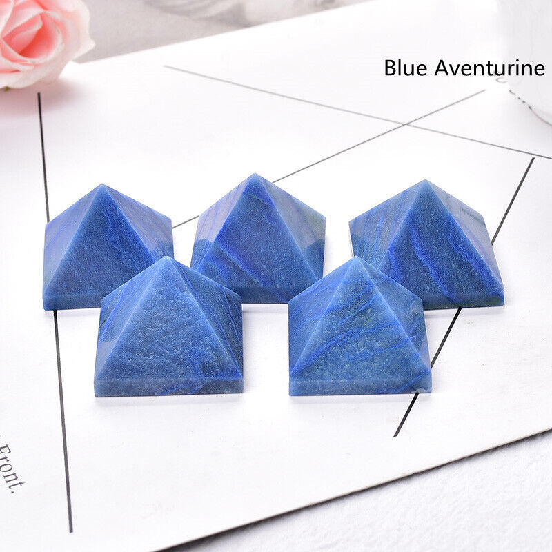Small Size Natural Stone Crystal Pyramid Energy Gemstone Tower Home Decor Gifts