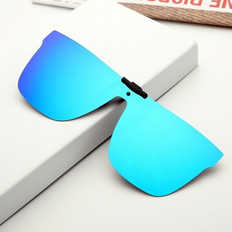Fashion One-piece lens polarizing Multicolor Lens Retro Flip up Sunglasses Clip