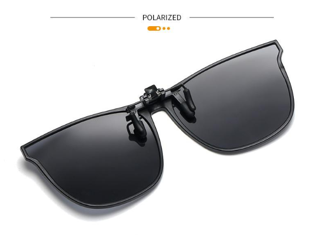 Unisex Fashion Flip Up Sunglasses Clip-on Lens Polarized Driving Multicolor